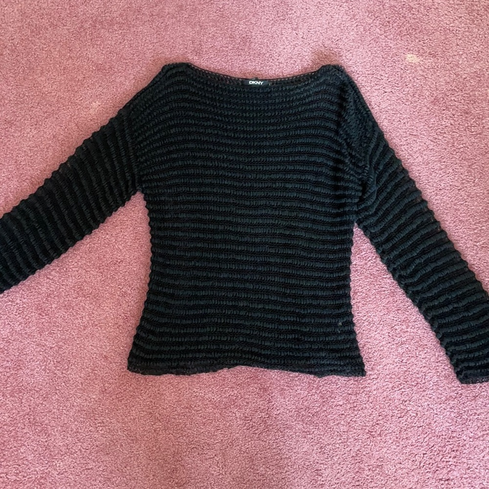 DKNY sheer knit sweater